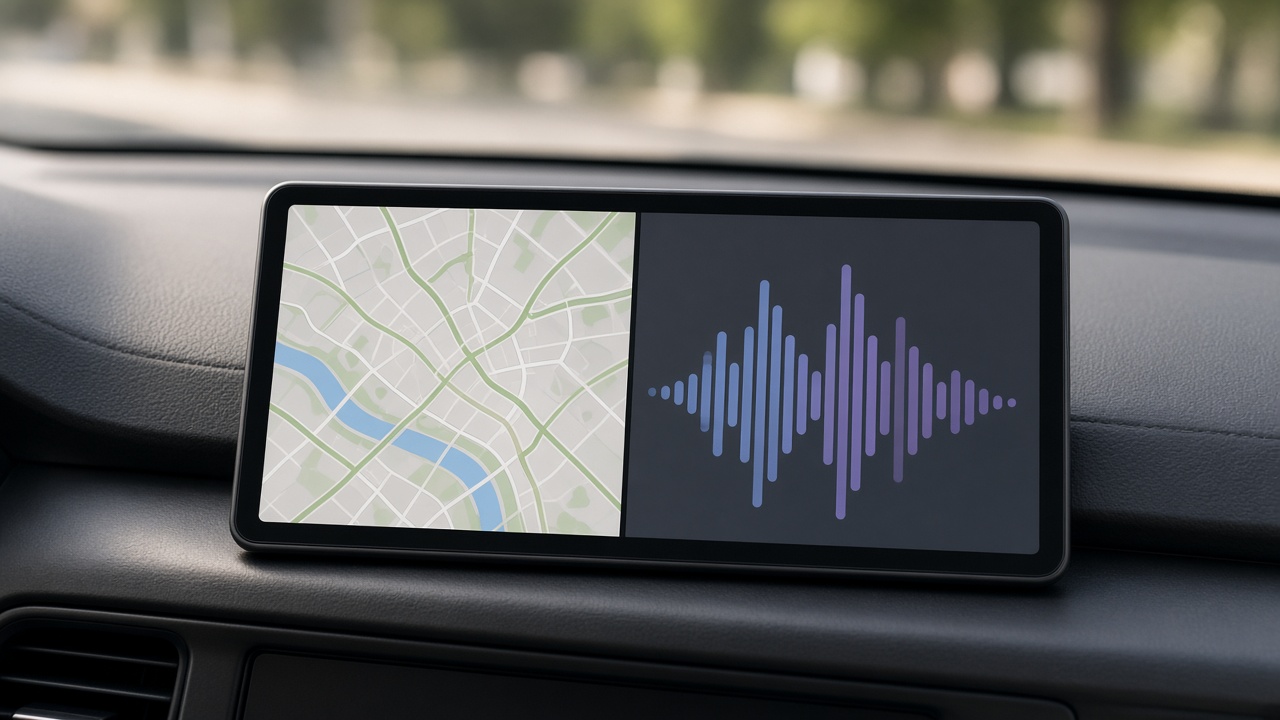 車に乗ったら自動起動！Bluetoothでナビと音楽が2画面で立ち上がる車載タブレット設定